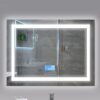Espejo touch de luz led rectangular