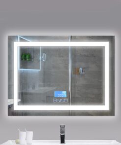 Espejo touch de luz led rectangular